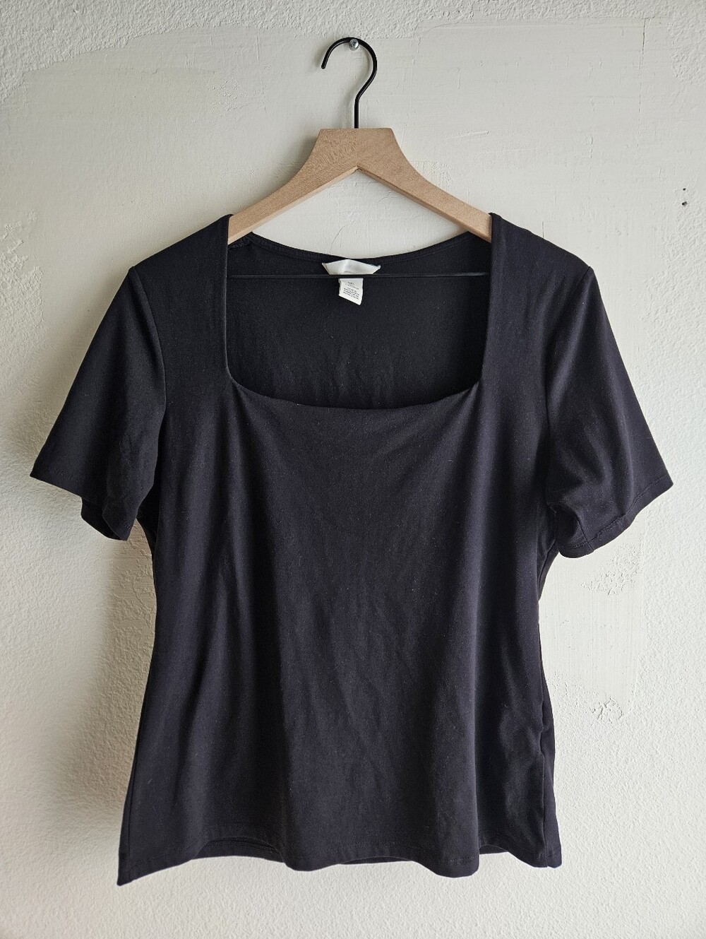H&M | Short Sleeve Square Neck Top